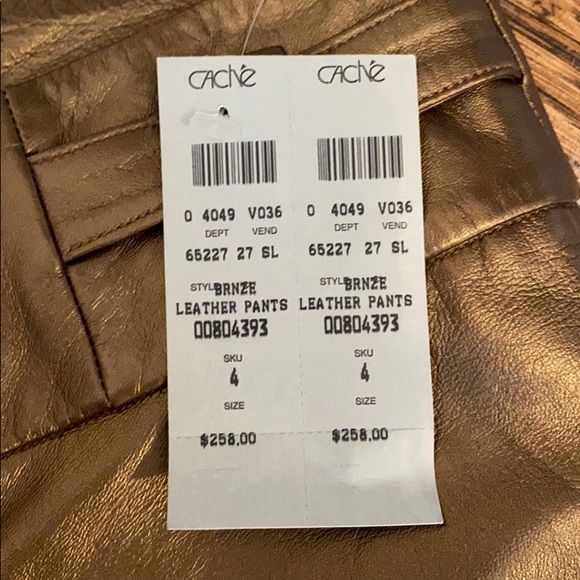 NWT Copper leather pants - Picture 6 of 7